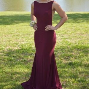 JOVANI size 4 burgundy gown *worn once*